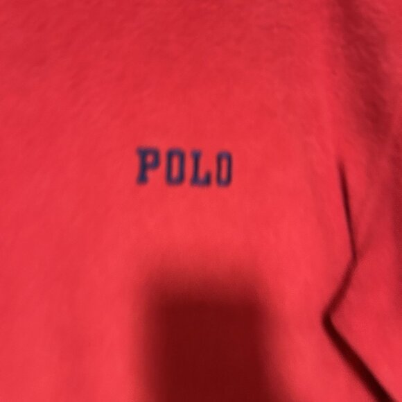 Polo Ralph Lauren Mens Vintage Crewneck Polo Sweater Red Size Large - Picture 5 of 7